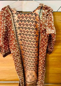 Elegant Printed Kurta with duptta