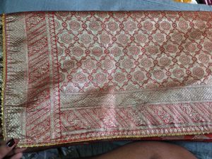 Elegant Red Banarasi Silk Saree