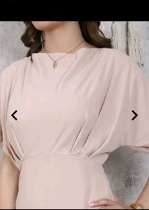 Elegant Pleated Midi A-Line Dress