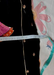 Black Kurta with Peacock Embroidery