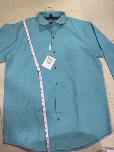 Light Blue Textured Long Sleeve Shirt
