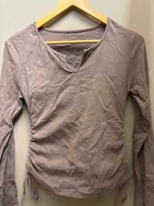 Ruched Long Sleeve Top