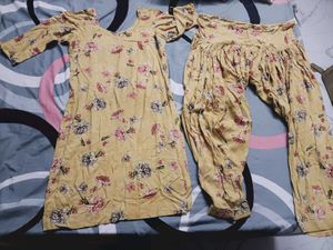 Floral Print Kurta with Salwar Set