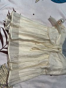 Cream Crinkle Cami Top