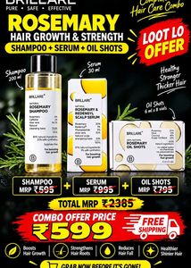 Unused BRILLARE ROSEMARY HAIR CARE COMBO