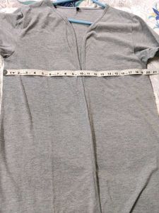 Plain Grey Open Front Shrug