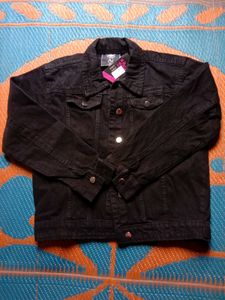 Classic Black Denim Jacket