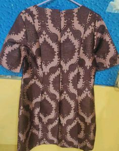 Elegant Brocade Pattern Dress