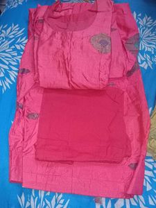 Elegant Banarasi Kurta Set with Embroidery