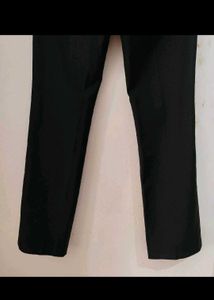 Chic High-Waisted Black Flare Trousers