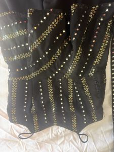 Designer Black Sequined Lehenga Choli