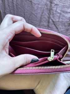 Chic Woven Red Wallet