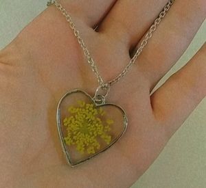 Heart Resin Pendant Necklace