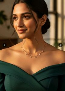 Elegant Rose Gold-Plated Necklace