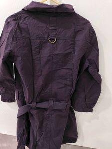 Stylish Purple long top with Belt