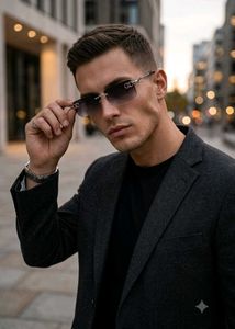 Stylish Rimless Sunglasses