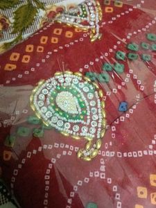 Embroidered Silk dupatta