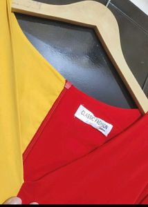 Red🔴 &amp; Yellow🟡 Dress For 36 Bust
