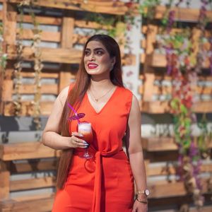 Chic Orange Wide-Leg Jumpsuit