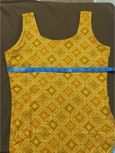 Sunny Yellow Ethnic Kurta with White Pants