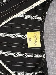Black Striped Kurta (without pants)