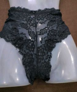 Black Lace High-🤎Waisted Panty