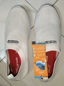 Asian White Slip-On Casual Shoes