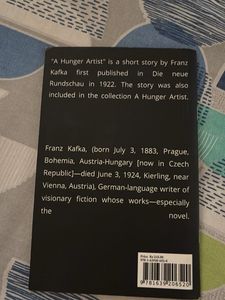 A Hunger Artist by Franz Kafka