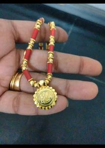 Gold Plated Coral Necklace