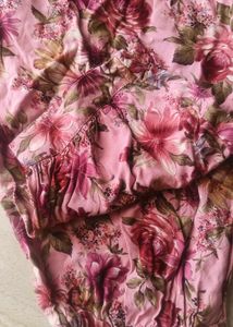 Pink Floral Kurta Set