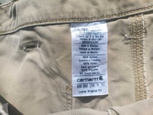 Carhartt Men's Beige carpenter Pants