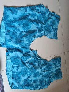 Stunning Blue Floral Blouse