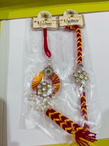 Beautiful Rakhi Set combo of 2