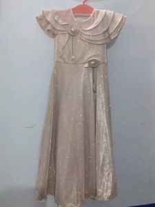 Glitter Gown For Girls With CanCan Shown In Pictur