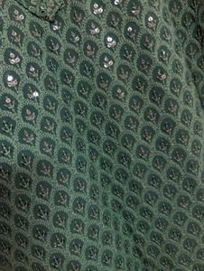 Embellished Green Kurta