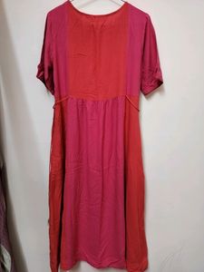 'Max' Pink Kurti With Both Side Pockets