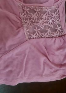 Pink Button-Up Top