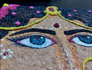 Tissue Hand-painted Radha Art 🖼️