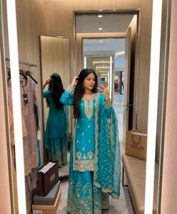 Beautiful Teal Kurta Set with Dupatta🩵💙
