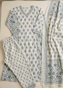 Pretty Printed Kurta Set with Dupatta