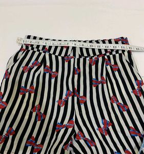 any 5 200 Striped Shorts with Bow Print