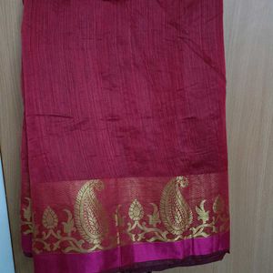 Red South Indian saree