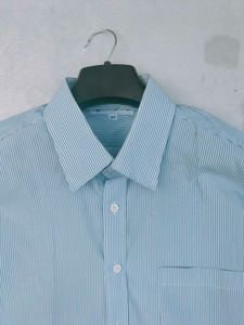 Men's Striped Button-Up Shirt
