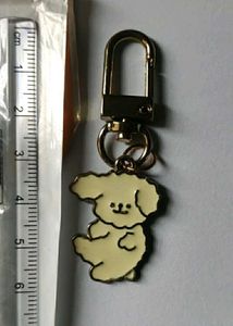 Cute Dog puppy metal Keychain Charm