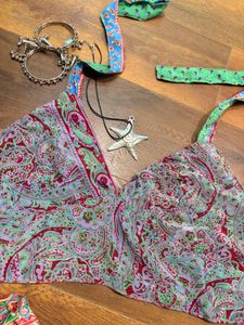 reversible tie up halter top