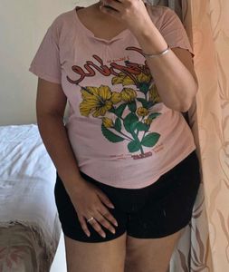 Soft Pink Basic Tee