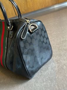 Gucci Black Monogram Handbag
