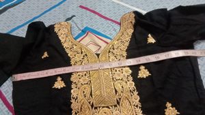 Black &amp; Gold Embroidered Suit