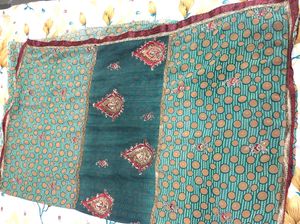Saree Glitter Chamki Double Designer Pieces.