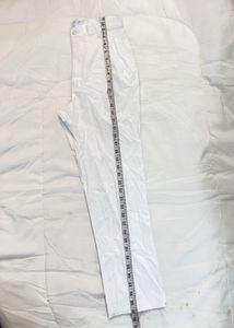 Classic White Pleated Trousers
